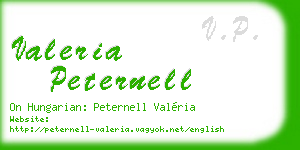 valeria peternell business card